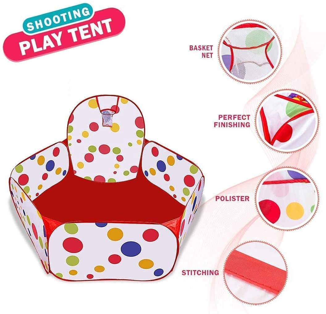 Magicwand Large Size Polyester Multi-Colored Polka-Dot Pop-up Activity Ball-Pool with 35 Balls【Multi-Colored】【Age up to 3 yrs】 - Image 2 thumbnail