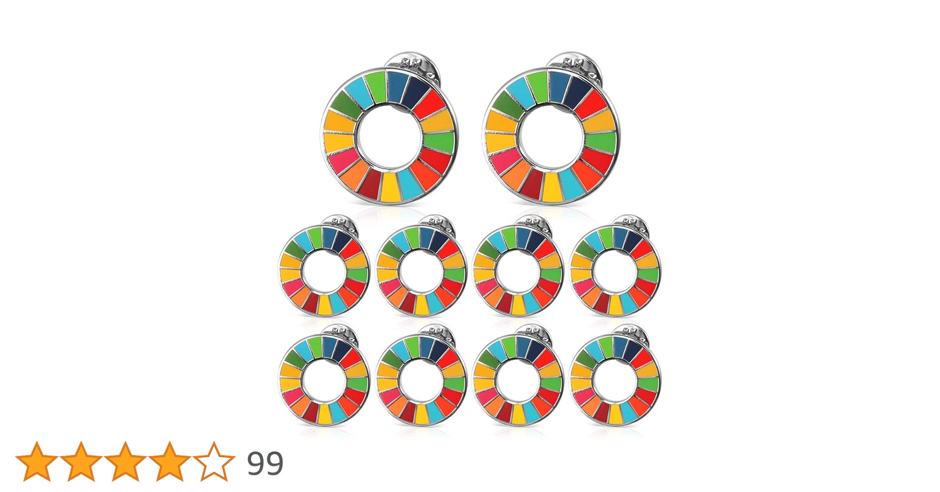 Amazon.co.jp: Aoouik SDGs ピンバッジ SDGs バッジ 25mm 最新