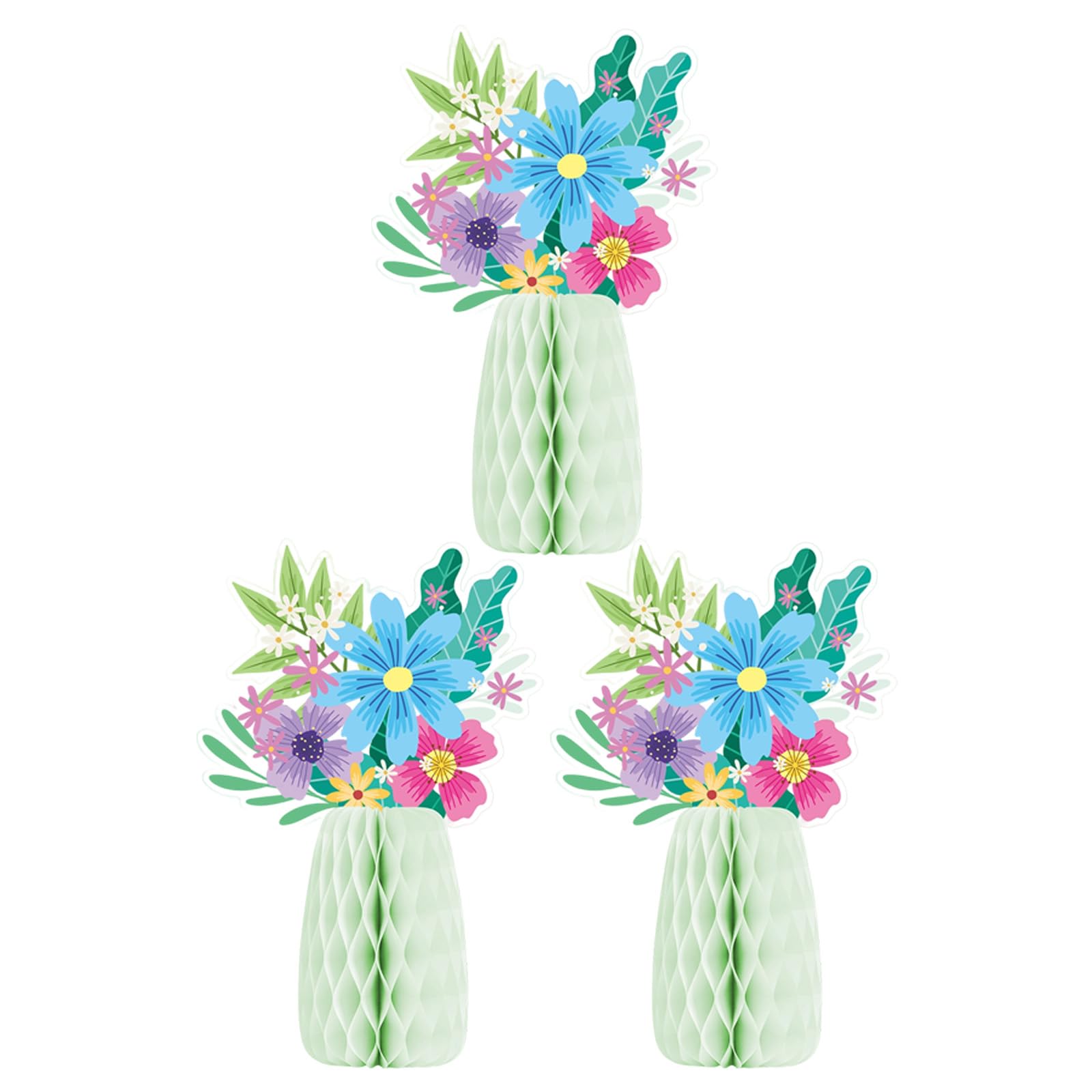 Vase Paper Cutouts Holiday Decoration for Easter Tabletop Centerpieces Wedding Receptions Festival Decoration Easter Vase