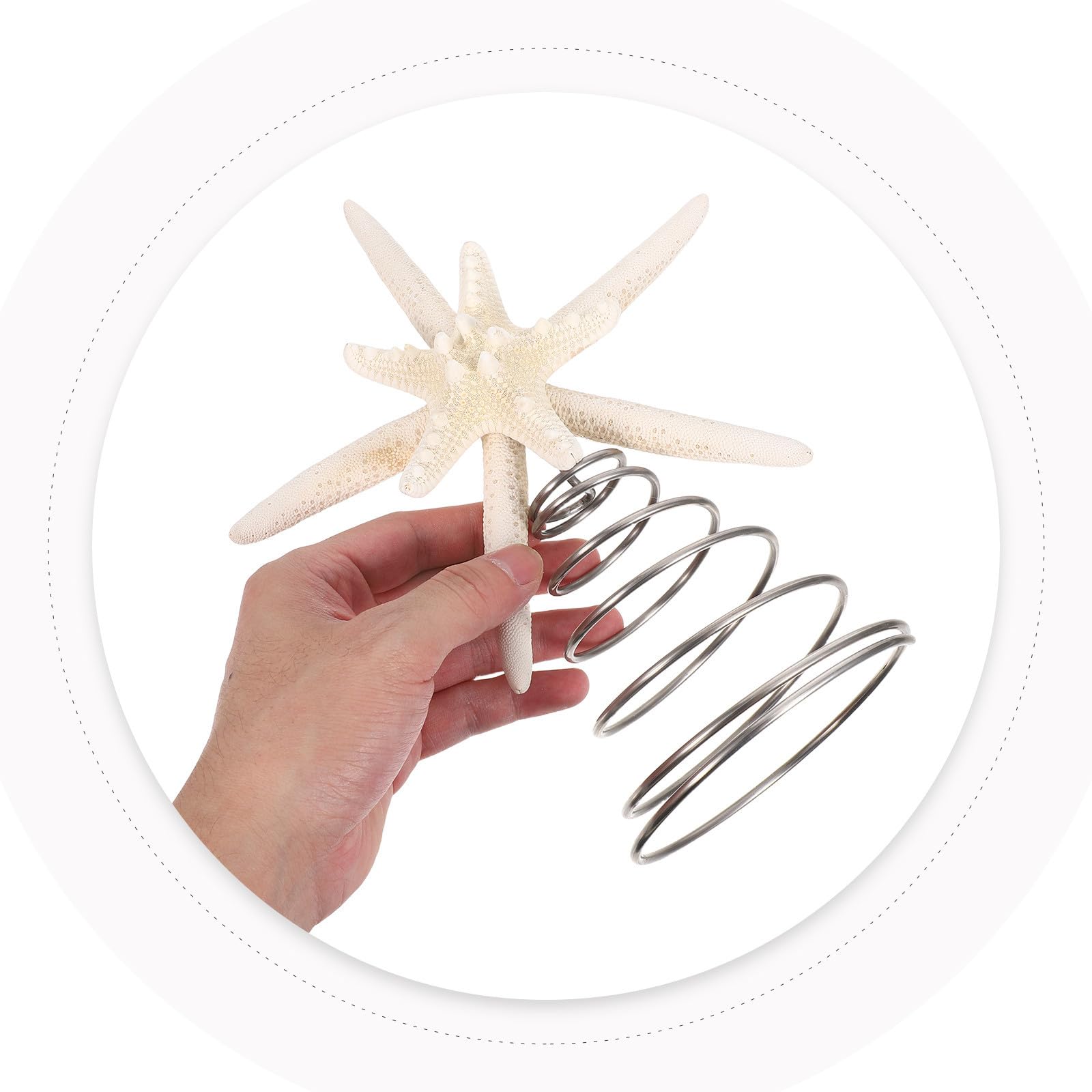 TOYANDONA 4 Stück Maritime Weihnachtsbaumspitze Stern aus Eisen für