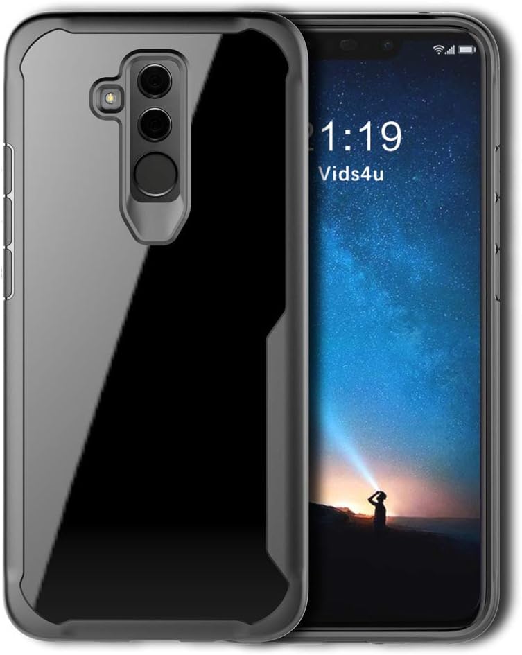 Muntonski Mate 20 Lite Case Compatible with Huawei Mate20 Lite Cover Mate20lite 20lite Clear Thin Slim Cases Huwai Hawaii 6.3 Inch (Black)