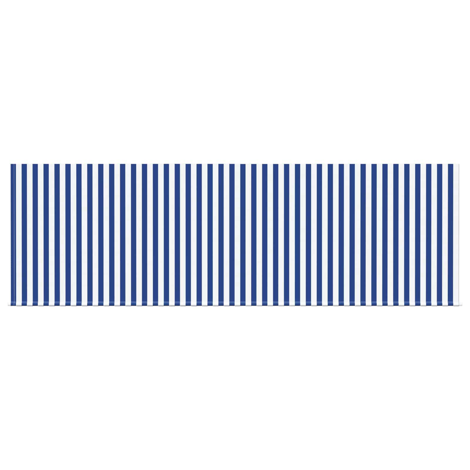 Auvent rétractable Bleu et Blanc 350 x 200 cm en Polyester et Aluminium, Store banne motorisé pour terrasse, Jardin, Balcon, Protection Pluie, ombrage, Brise Soleil et intimité extérieure