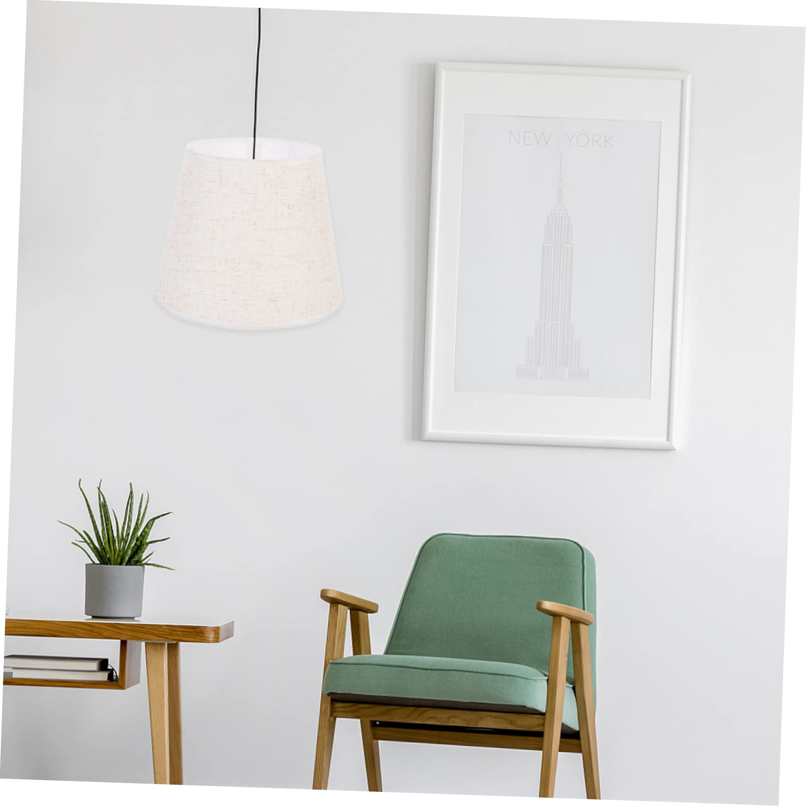 Abat-jour En Toile De Jute 22x22 Cm – Pour Applique Murale, Lampe Sur Pied – Style Rustique, Couleur Beige