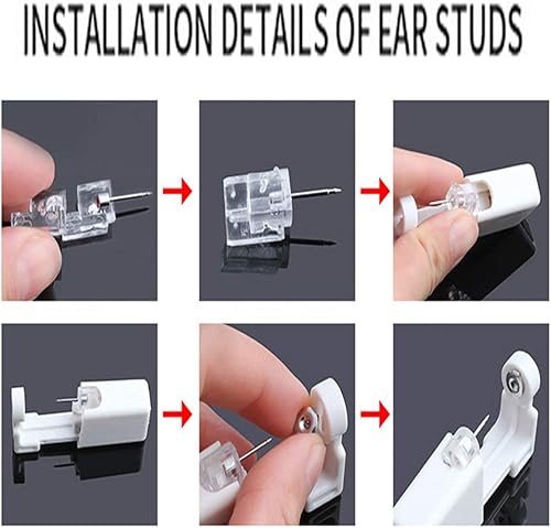 Miniatura 5 de Kit de pistola de perforación para la oreja, pistola de piercings para la nariz, pistola desechable, pistola de seguridad para la oreja, kit de