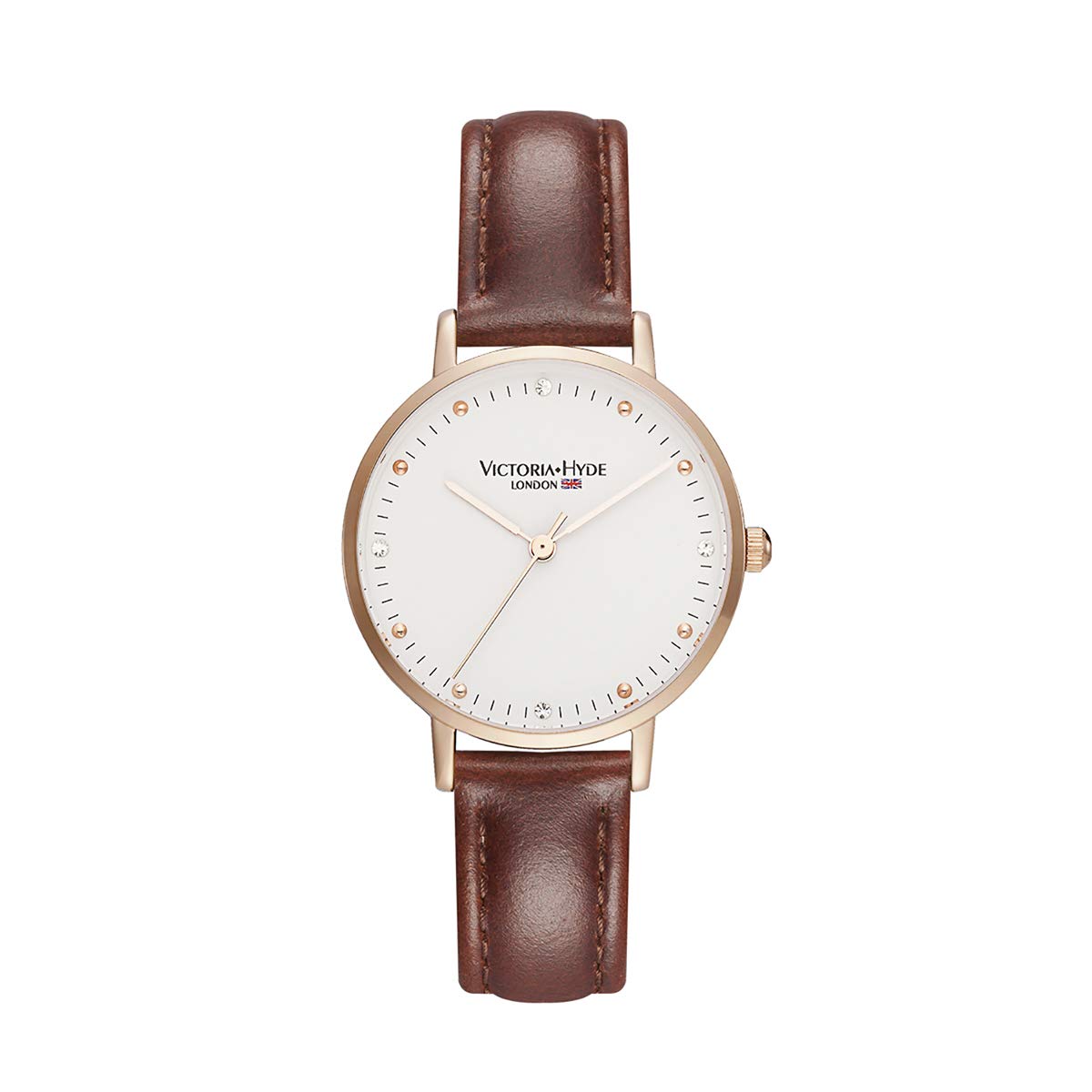 Montre Femme VICTORIA HYDE London Eye - Quartz Japonais, Cadran 28mm, Bracelet Cuir - Élégante Et Rétro