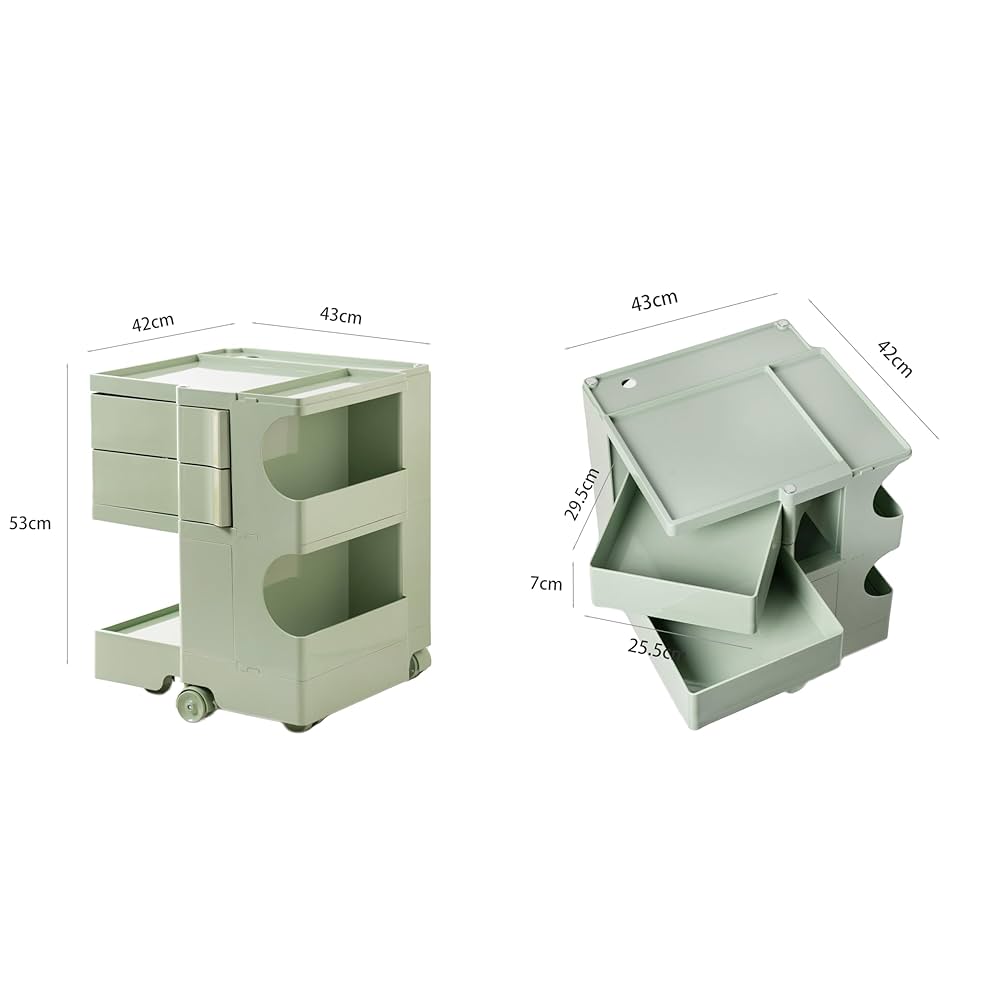 ボビーワゴン boby Trolley White リプロダクト 2段2トレイ