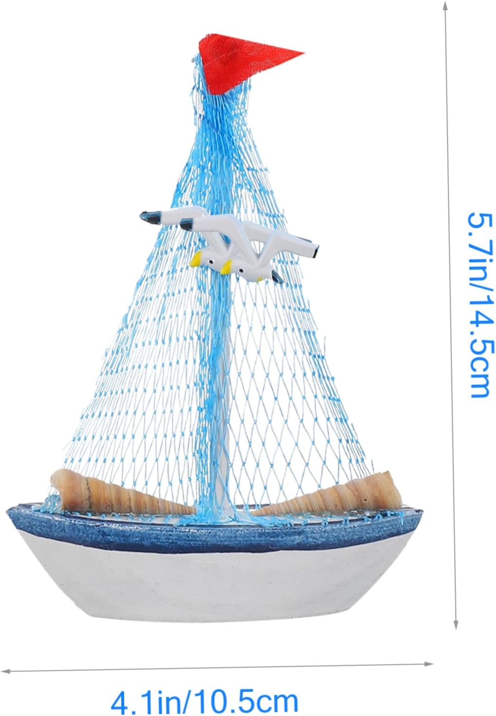 LIFKOME 2pcs Sailboat Model Ornament Wooden Toy Yacht Boat Decor Model Boat Toy for Decor and Parties