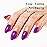 Imtiti Neon Gel Nail Polish, 0.5 Fl Oz Neon Purple LED U V Gel Polish DIY Nail Art Starter Kit for Women Girls