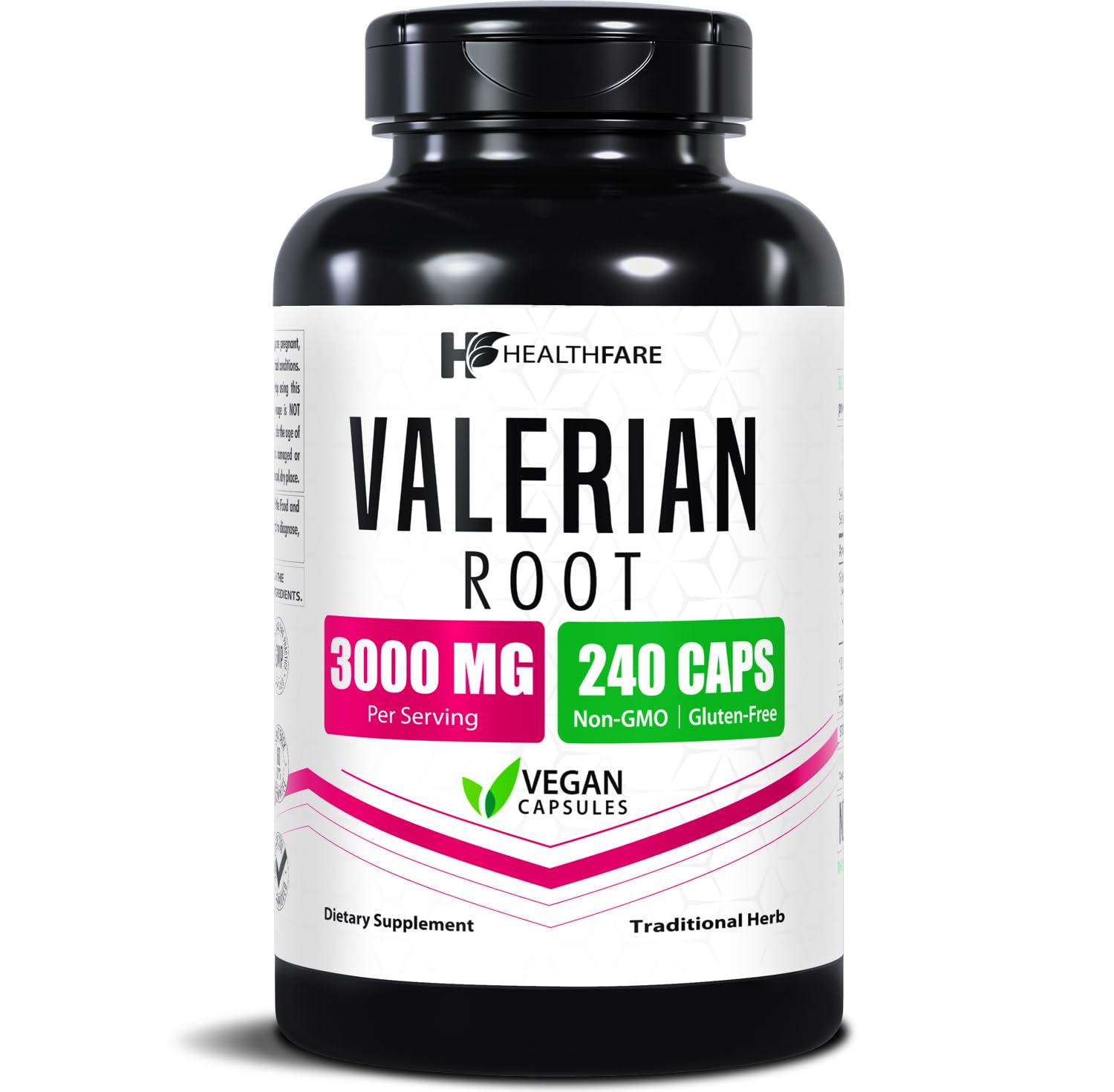 Valerian Root Capsules | 3000mg High Potency Extract | 240 Vegan Pills | Herbal Supplement for Relaxation & Sleep Support | Non-GMO, Gluten-Free, Made in USA