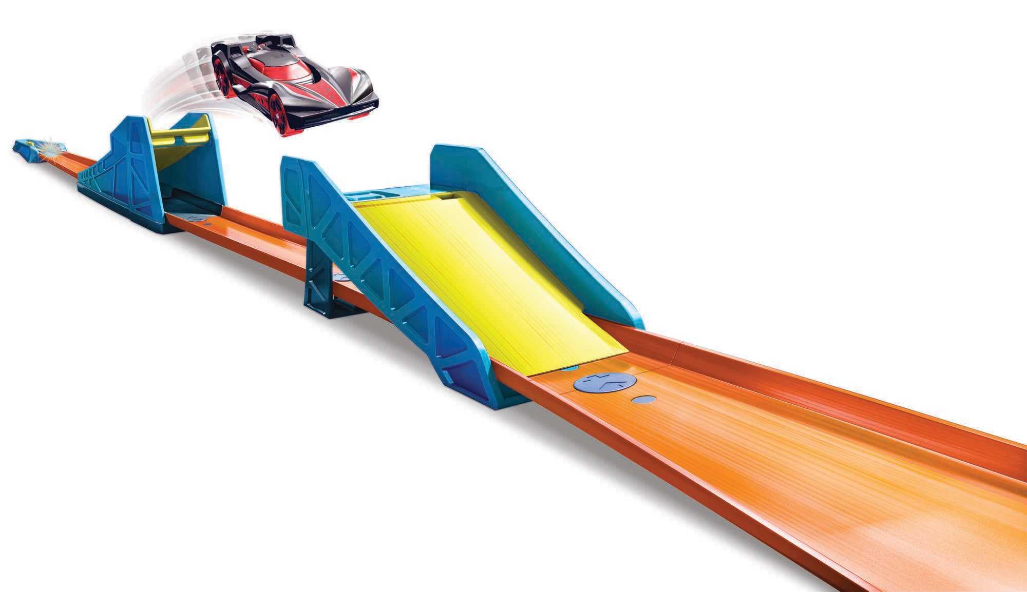 Hot Wheels Glc89 - Track Builder Nieograniczony Zestaw Akcesoriów do Skoku W Dal, Zabawkowy Tor Wyścigowy od 6 Lat