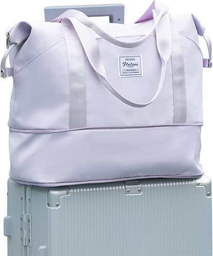 Bolsa de viaje impermeable bolsa de gimnasio bolsa de mano para fin de semana bolsas de mano para mujer con manga de carrito de viaje bolsa de viaje