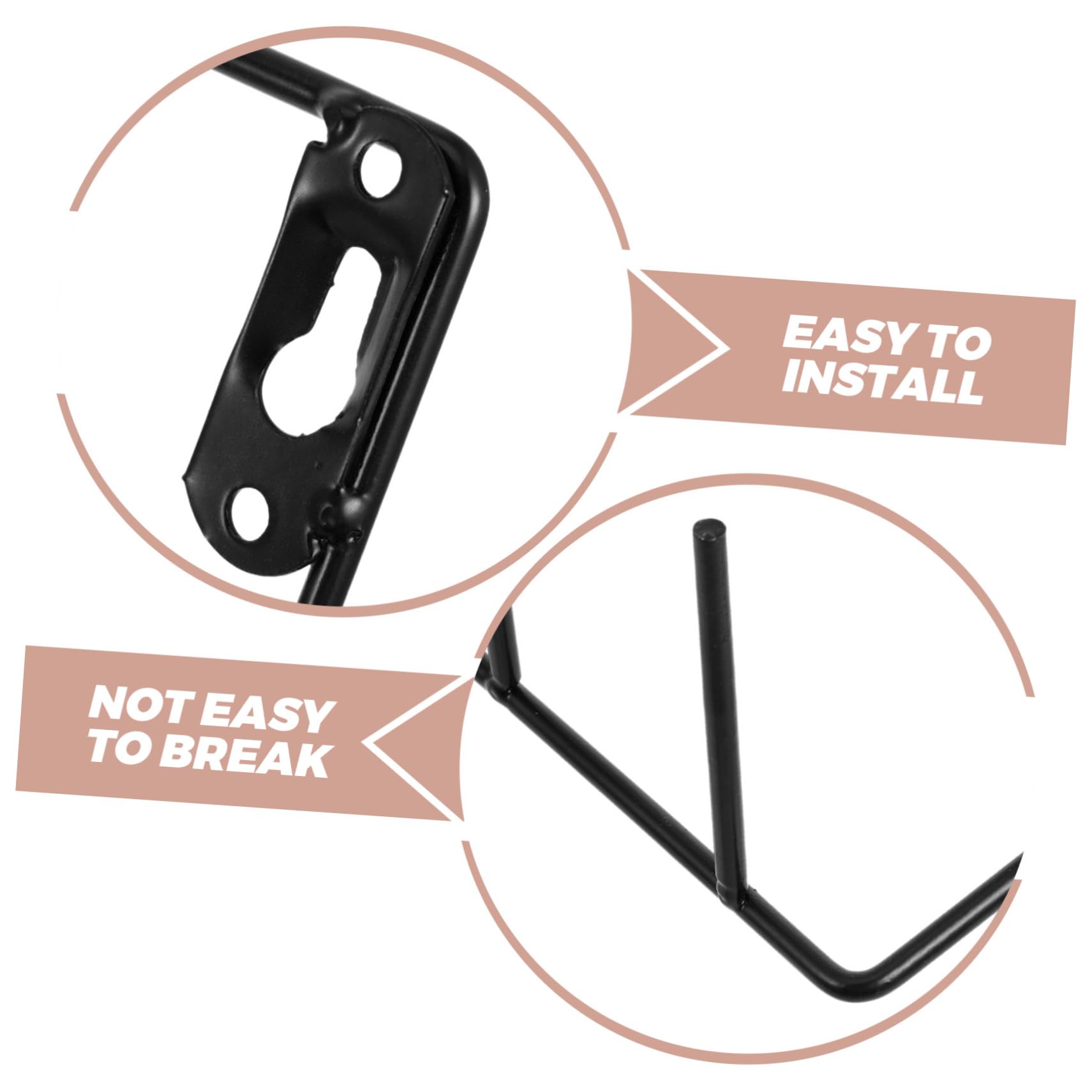 MUSISALY Wrought Iron Storage Rack Holder Organizer Shelf Dry Rack for Clothes Display Shelves Bottle Organizer Clothes Drying Rack Display Stand Glassware Drying Equipment Vial Rack Black