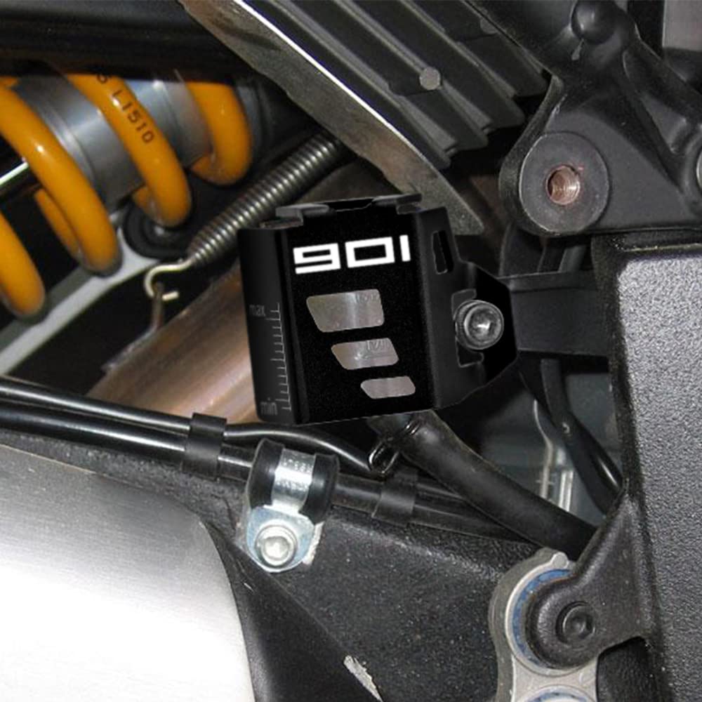 Modeer Kompatibel mit Husqvarna Norden 901 2022 2023 Motorrad Bremsflüssigkeitsbehälter hinten Schutzabdeckung Schutz nord901 Zubehör (schwarz)