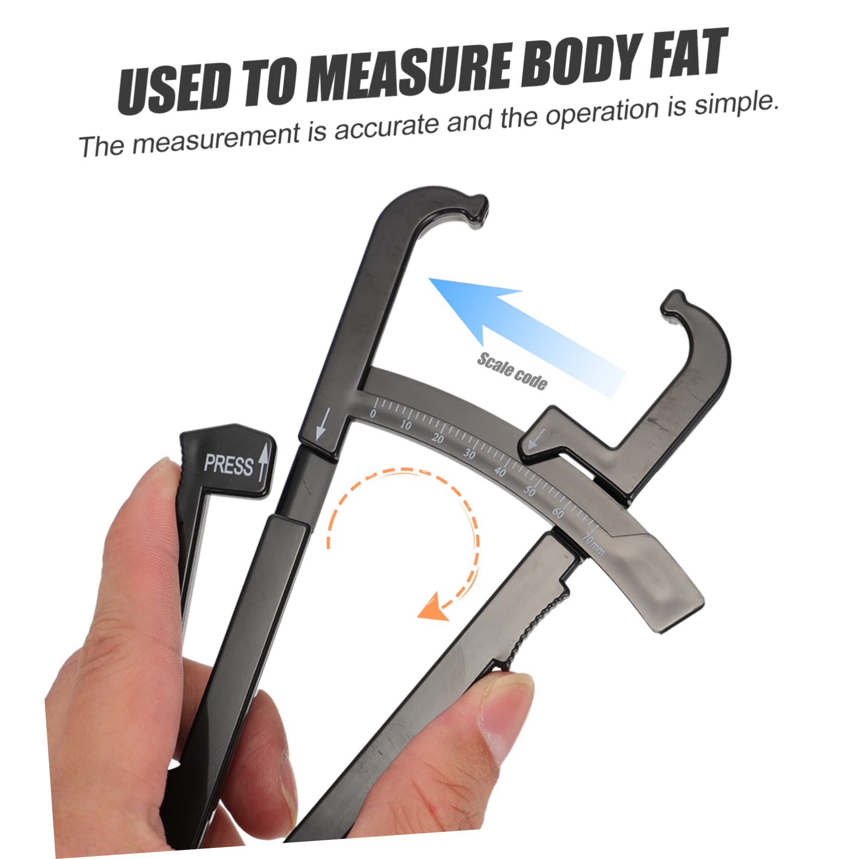 minkissy 8pezzi Per Misurazione Del Grasso Corporeo Strumento Per Bmi e Misurazioni Del Corpo Set Plicometro Fitness e Nutrizione