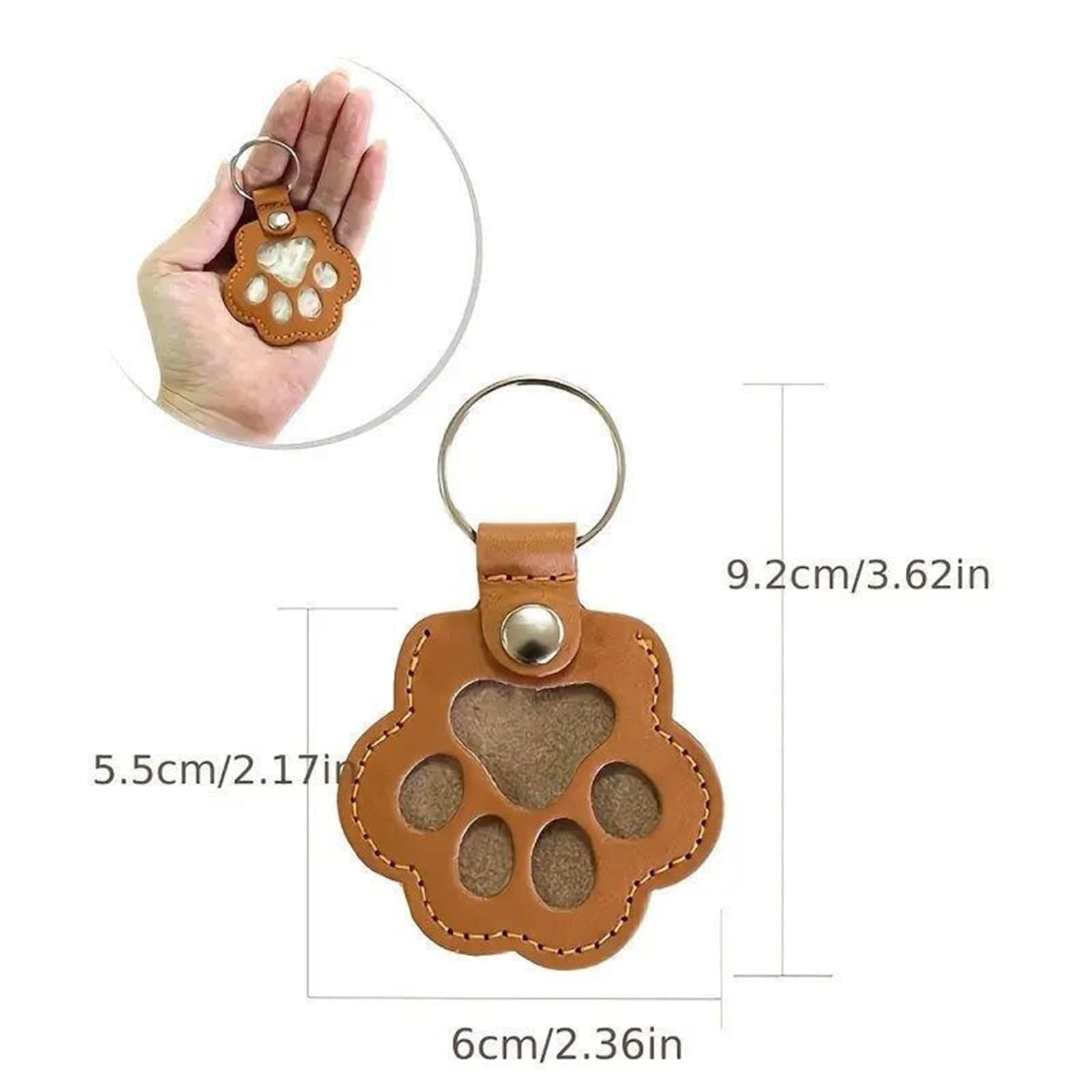 Stellini Fellmory Anhänger – Haustier Andenken Anhänger & Tierhaar für Hund Katze, Pfotenförmig Erinnerungsanhänger, Geschenk für Tierliebhaber