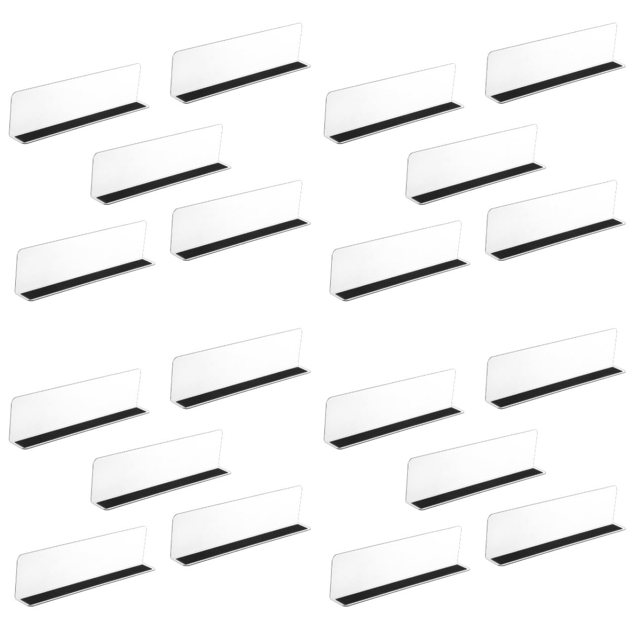 MAGICLULU 20 separatori magnetici per scaffali, per il negozio, organizer per borse per armadio, cassetti, pareti divisorie