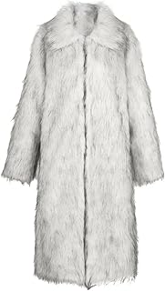 OCCOKO Abrigo de sintética con estampado de leopardo para mujer, cárdigan con capucha ropa de abrigo