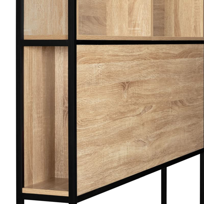 Testiera Letto In Legno Di Pino Massello - Stile Rustico 105x100 Cm Bianco - Foto 6