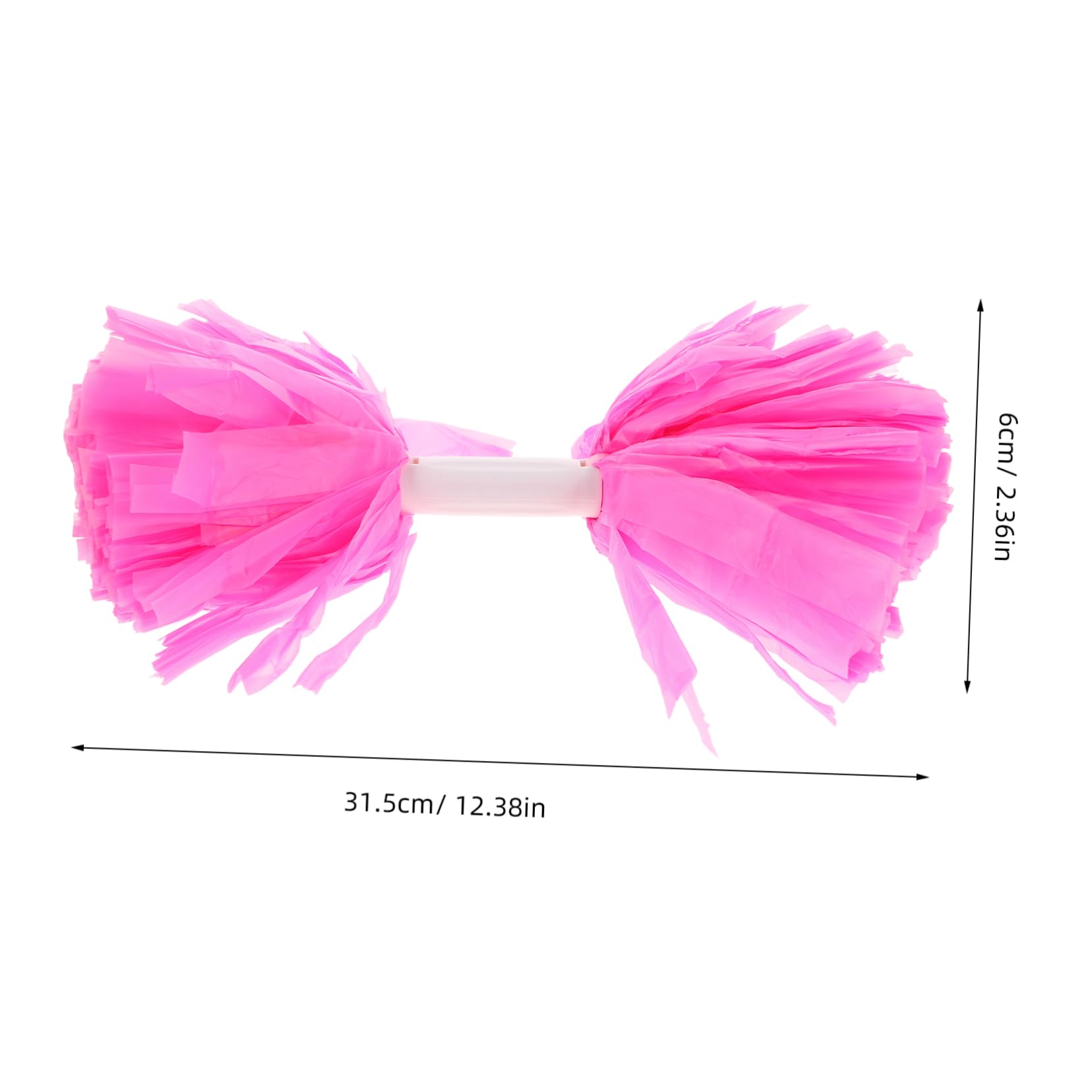 ibasenice 2pcs Hand-cranked Gold Pom Poms for Stage Performance Cheerleading Dance