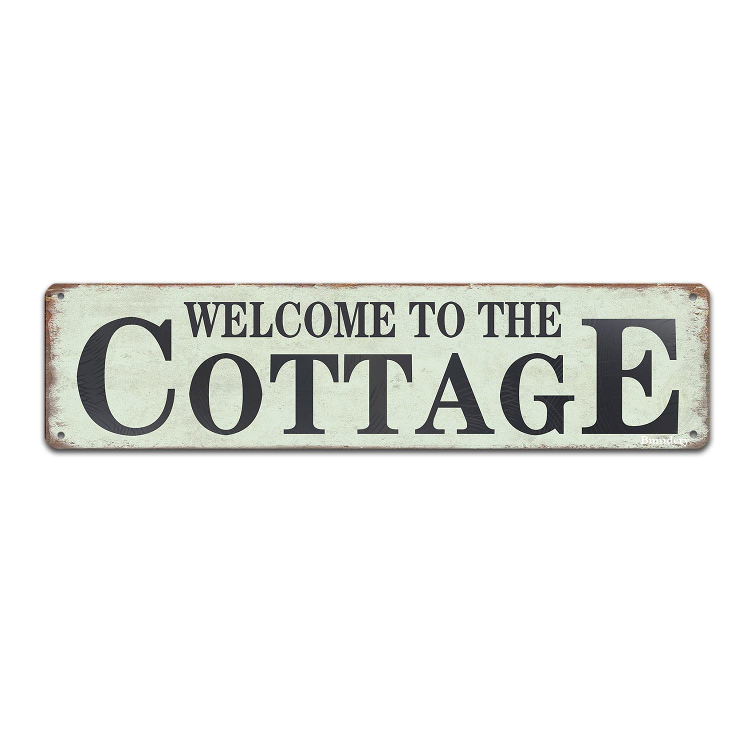 Metal Sign Welcome to The Cottage Vintage Decor Home Kitchen Bar Cafe Bedroom Diner Restaurant Club Cave Wall Decor 4x16 Inch