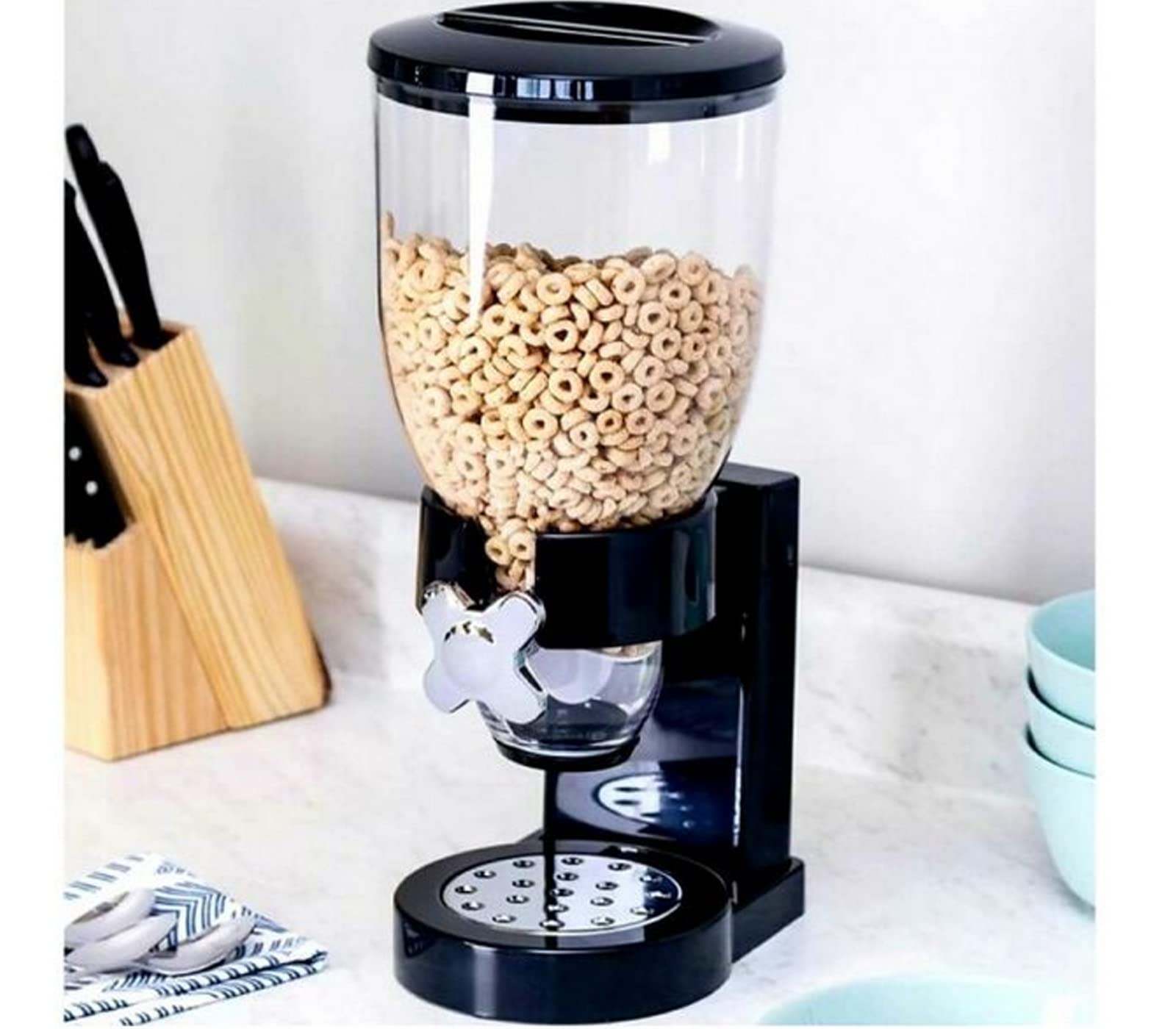 Dispenser Cereali CLICLED YASTA 2L Bianco - Contenitore Con Dosatore Per Cereali, Muesli E Caramelle - Foto 3