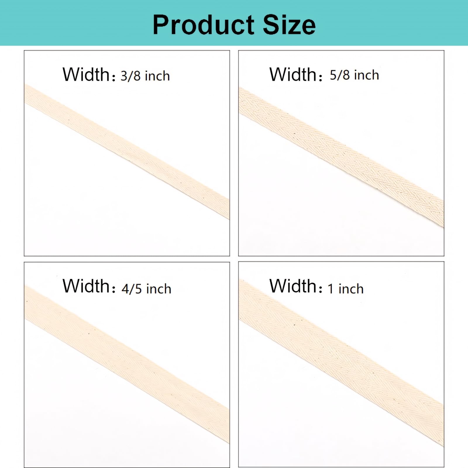 Muka Nastro in Twill di Cotone, Nastro in sbieco, Nastro in sbieco
