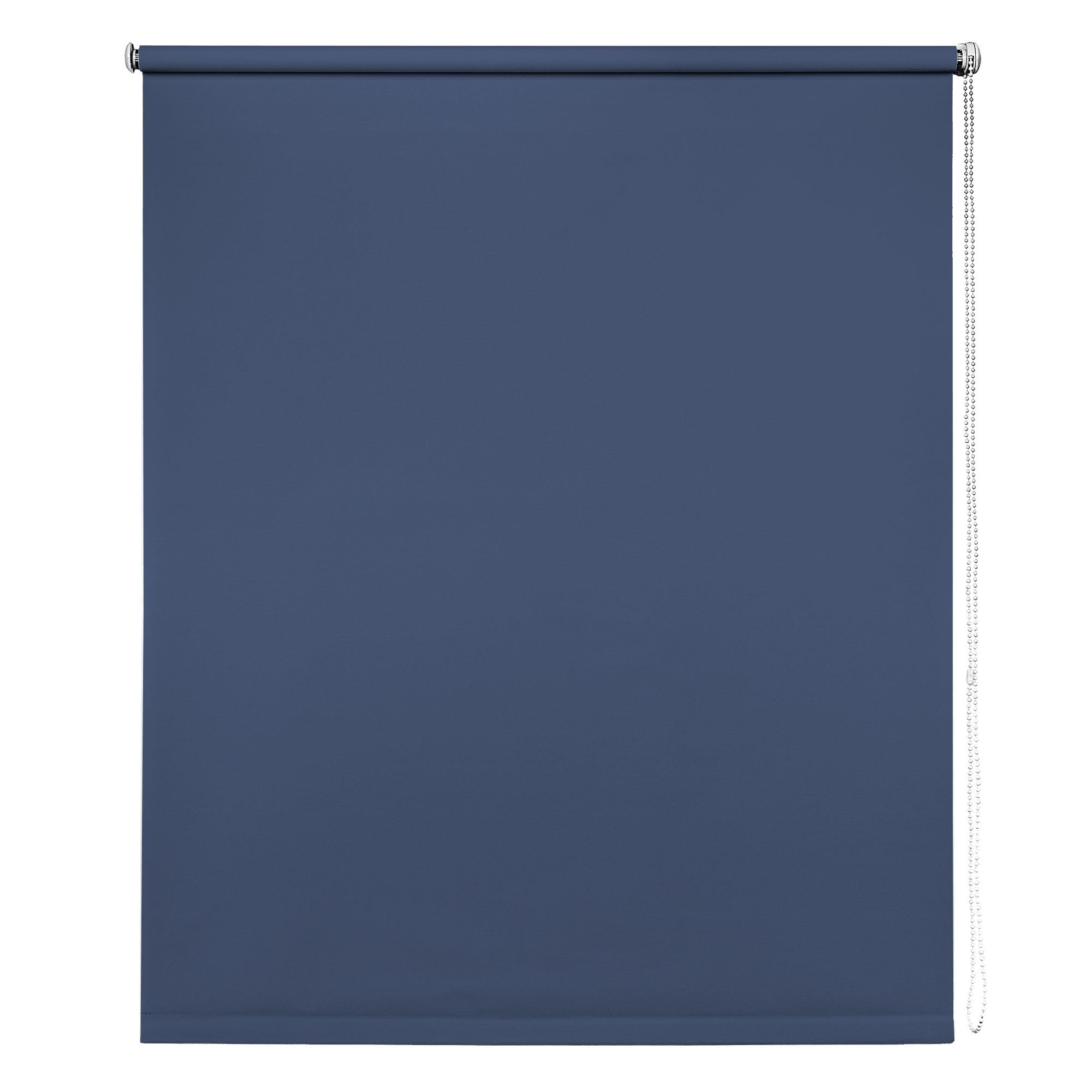 Newedgeblinds Light Navy Trimmable Thermal Blackout Roller Blinds - 110Cm