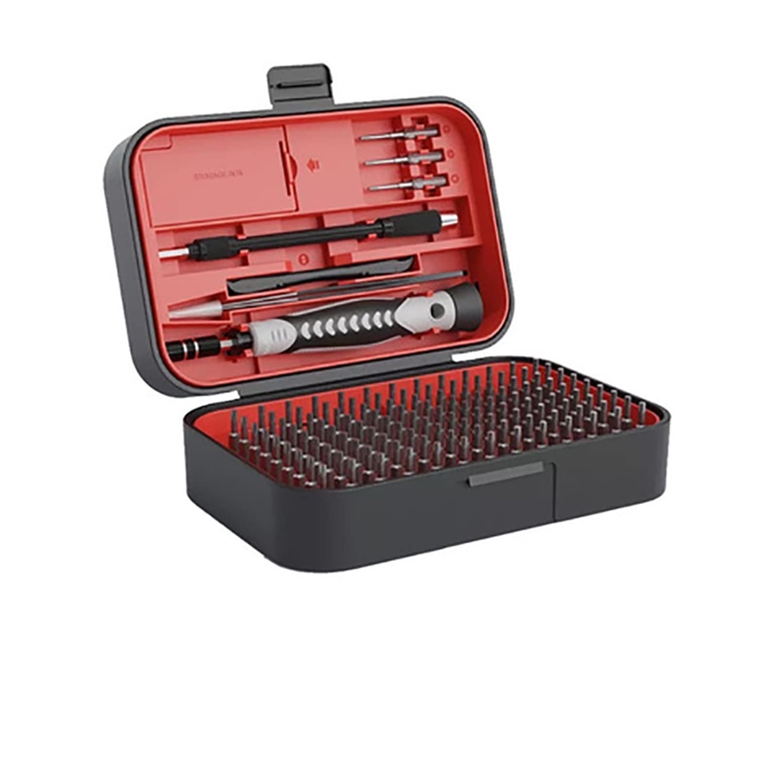 Generic Präzisions-Schraubendreher-Set 130 in 1 Magnet-Schraubendreher-Bit-Set Handy-Brillen-Kamera-Reparatur-Werkzeuge Handwerkzeuge(130 Red)