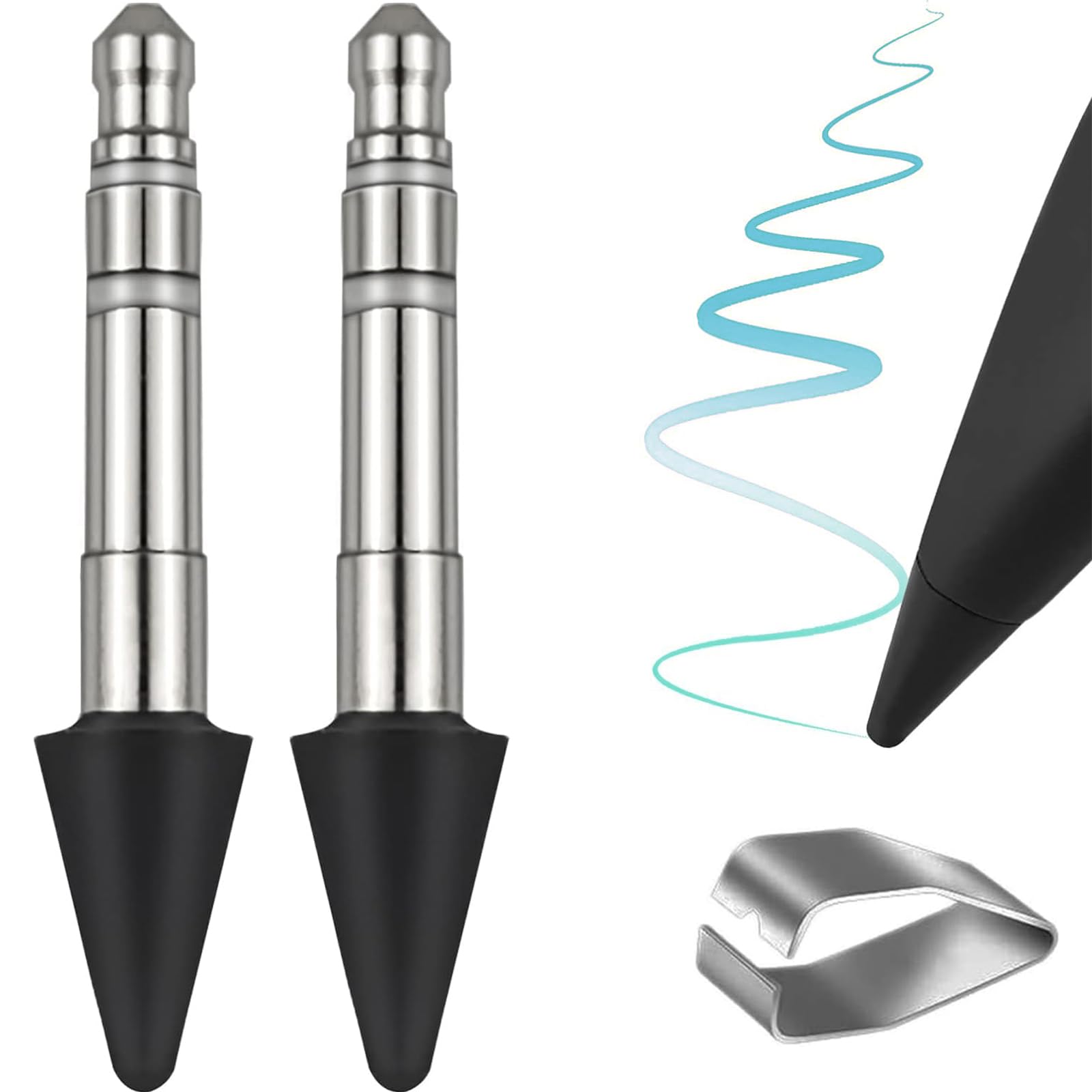 Replacement Tip Nib Compatible for Microsoft Surface Slim Pen 2, Surface Pro X/9/8/Laptop Studio - Not for Slim Pen 1 (2 PCS)