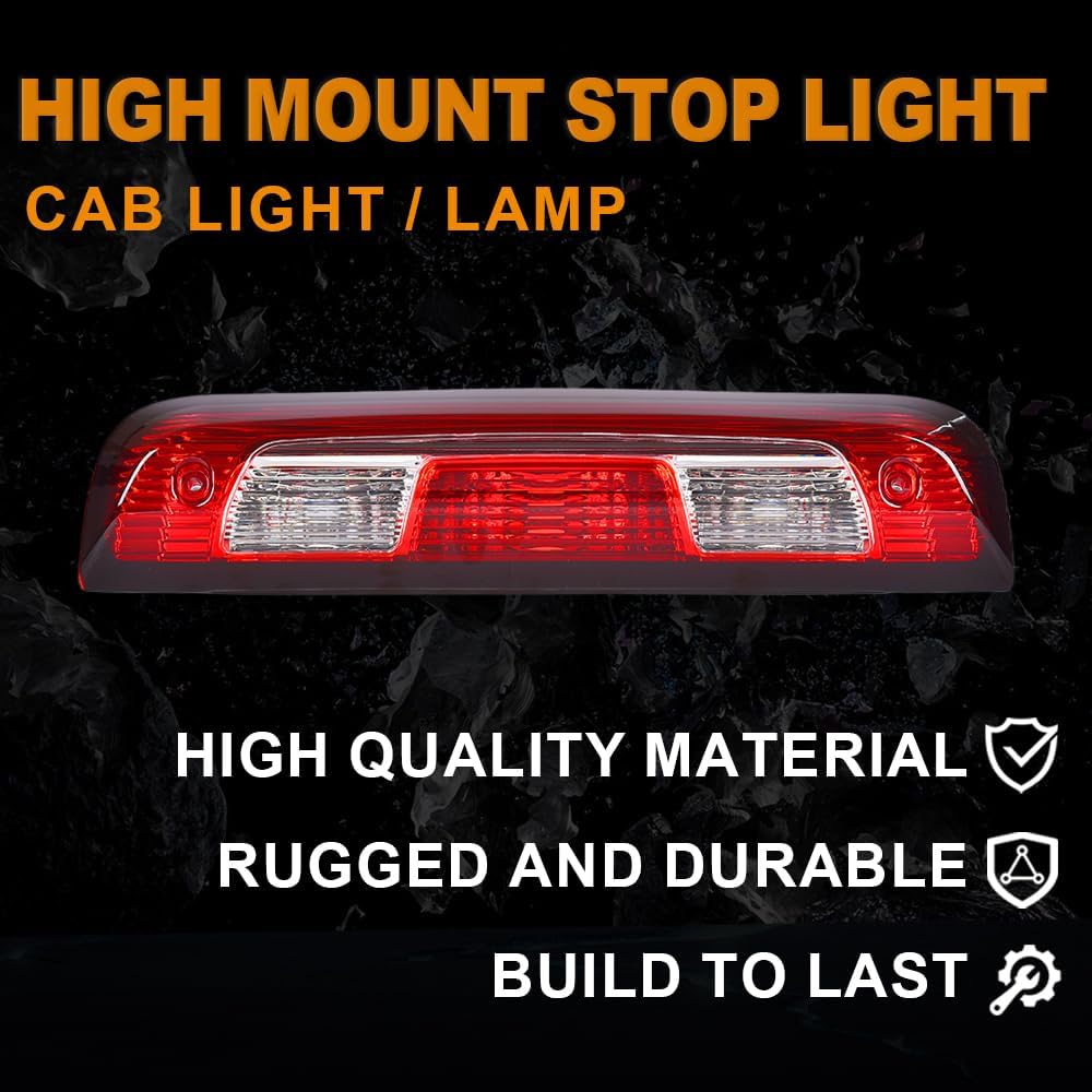 G-PLUS 3rd Third Brake Stop Light Cargo Lamp Compatible with Chevy Silverado GMC Sierra 1500 2500 3500 2015 2016 2017 2018 2019 2020 2021 84900397,2350916 Red