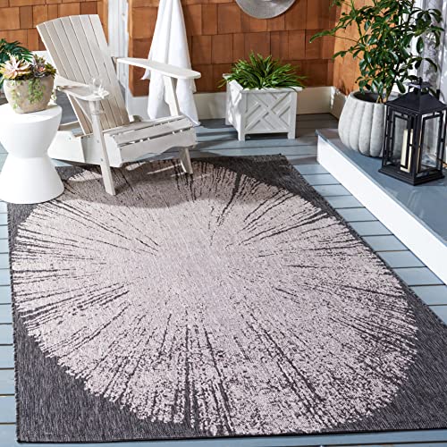 Tapete SAFAVIEH 8x10 Pulgadas Beige y Negro miniatura 1