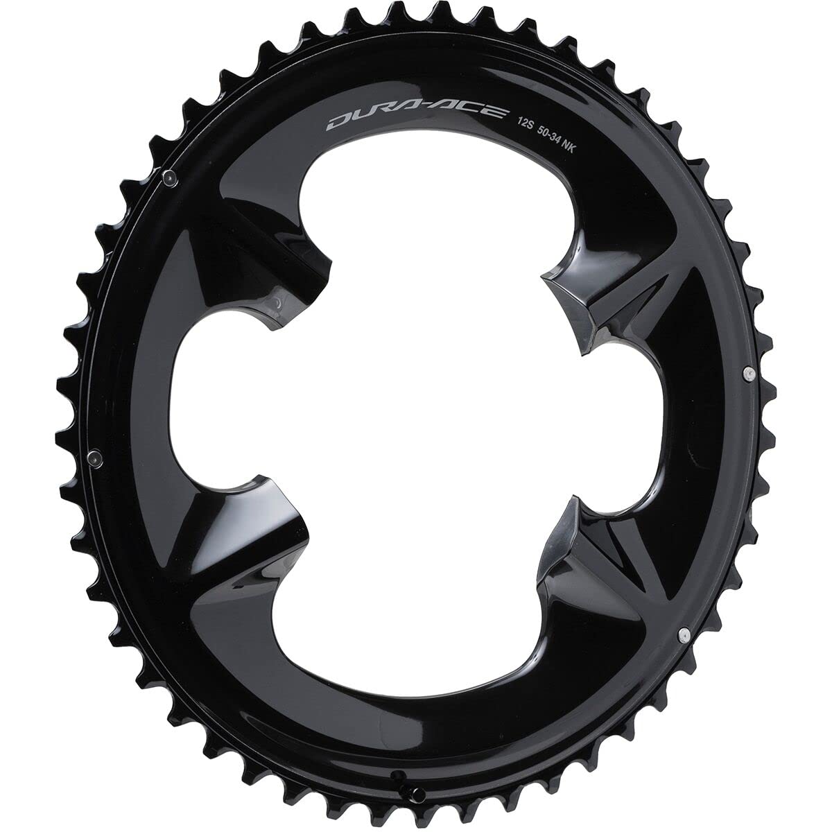 SHIMANO Dura-Ace FC-R9200 12-Speed Chainring - 50t, Asymmetric 110 BCD, Black, NK