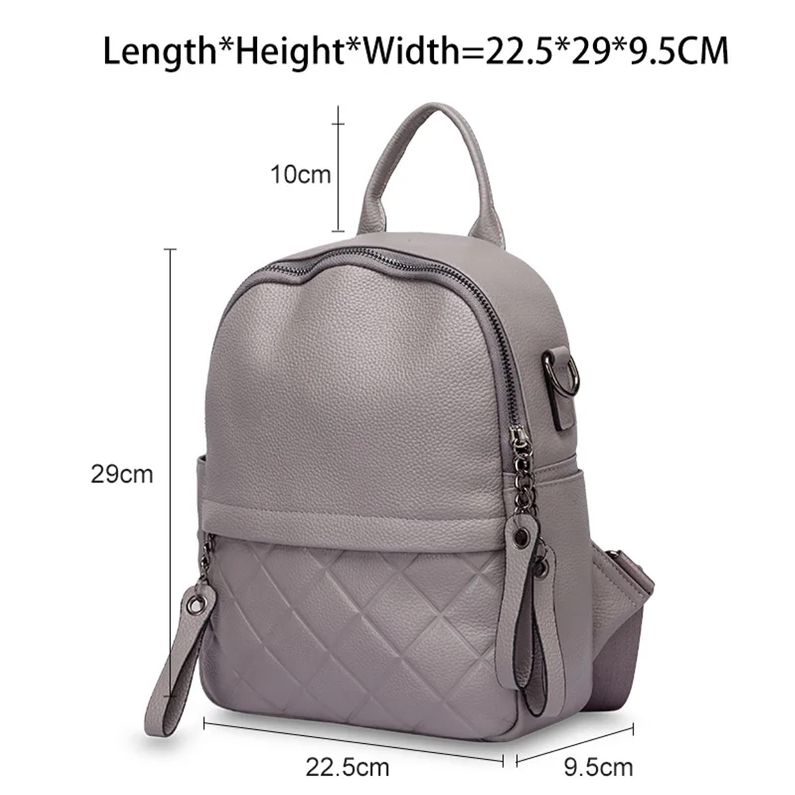 Zaino da viaggio casual for ragazze, for le vacanze, nero, quotidiano per viaggi, shopping e scuola(White)