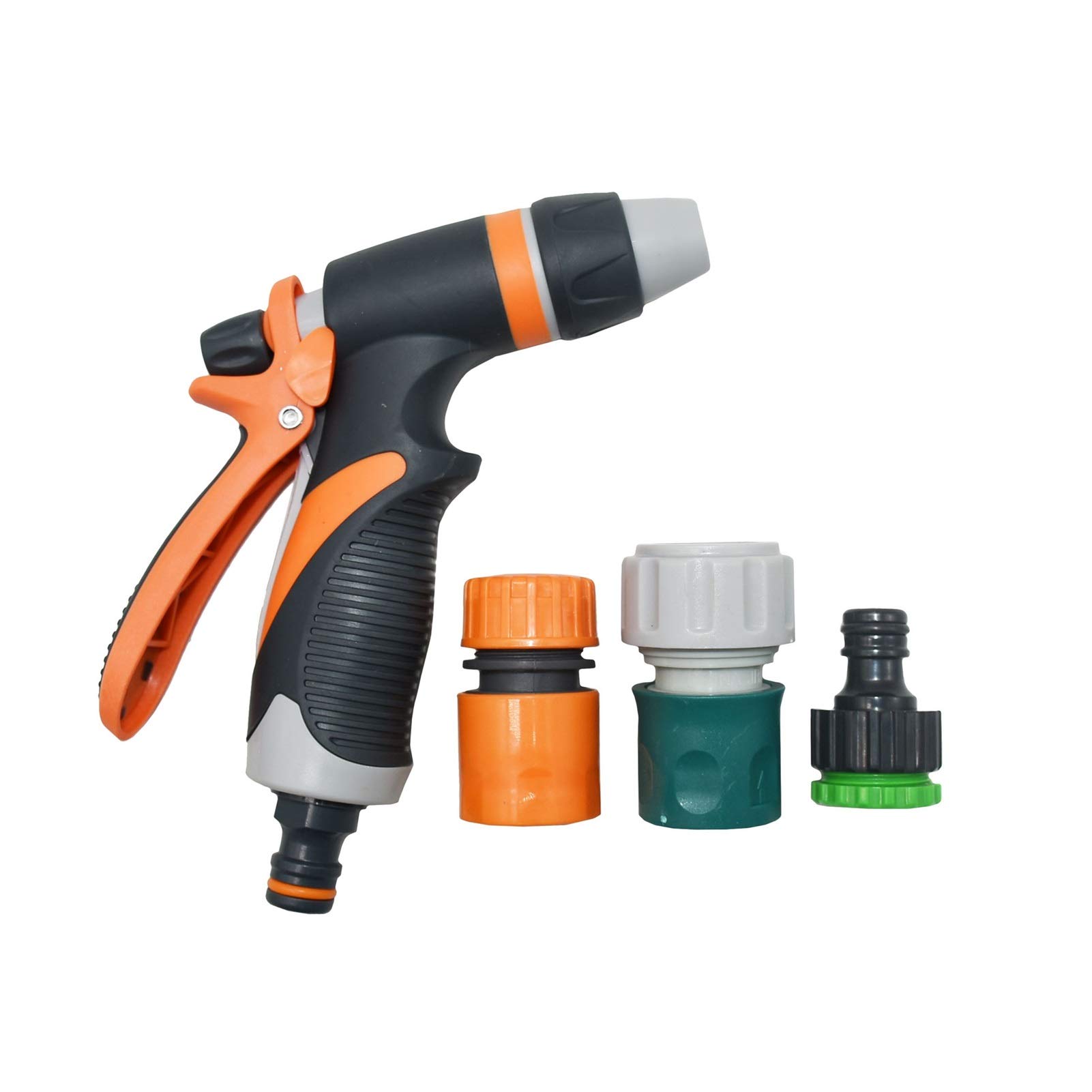 Złącze węża Schnellanschluss Gartenschlauch Spray Rasen Bewässerung Multifunktionale Myjnia samochodowa Hochdruck-Wassergewehr 1/2 3/4 Schlauch Zraszacz Garten 1 zestaw (kolor: niebieski)(1i2 Hose)