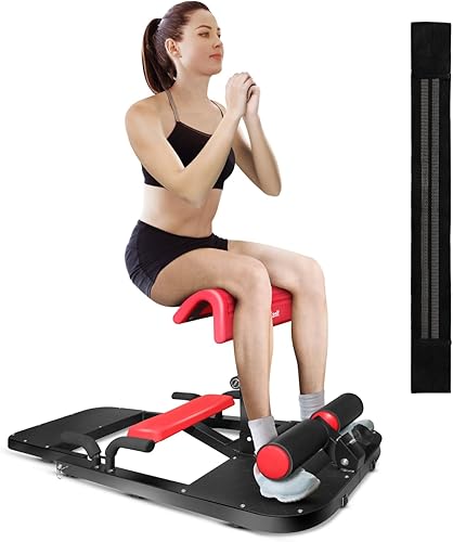 Yes4All Bulgarian Split Squat Stand, Single Leg Squat Roller, Single Squat Stand for Squats, Leg Lunges, Bodyweight Training
