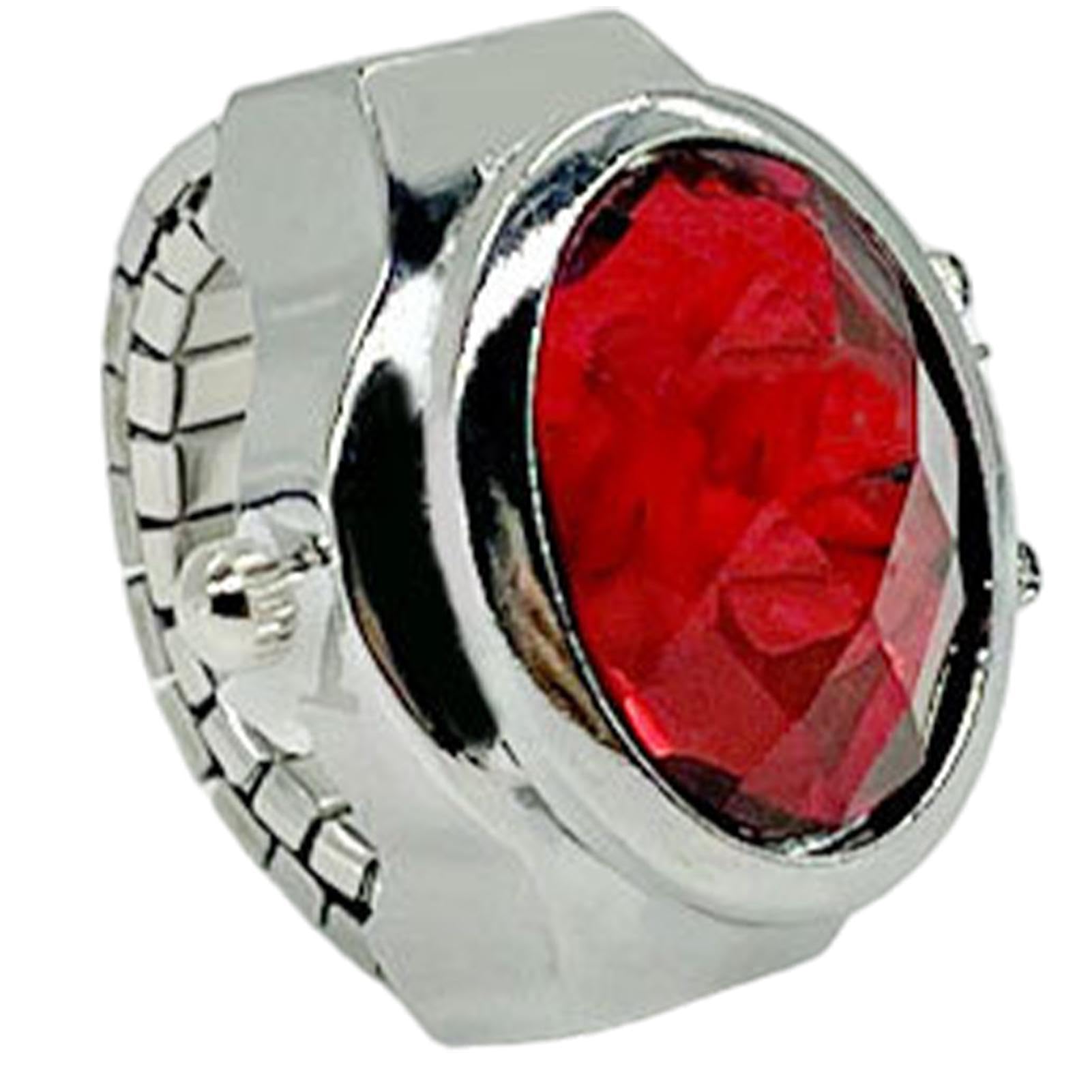 Reloj con Anillo para Mujer, Reloj con Anillo para Dedo - Reloj de apilamiento de Movimiento - Reloj de Dedo Vintage Creativo, Relojes de Dedo de joyería Ajustables para Dedo de Mujer