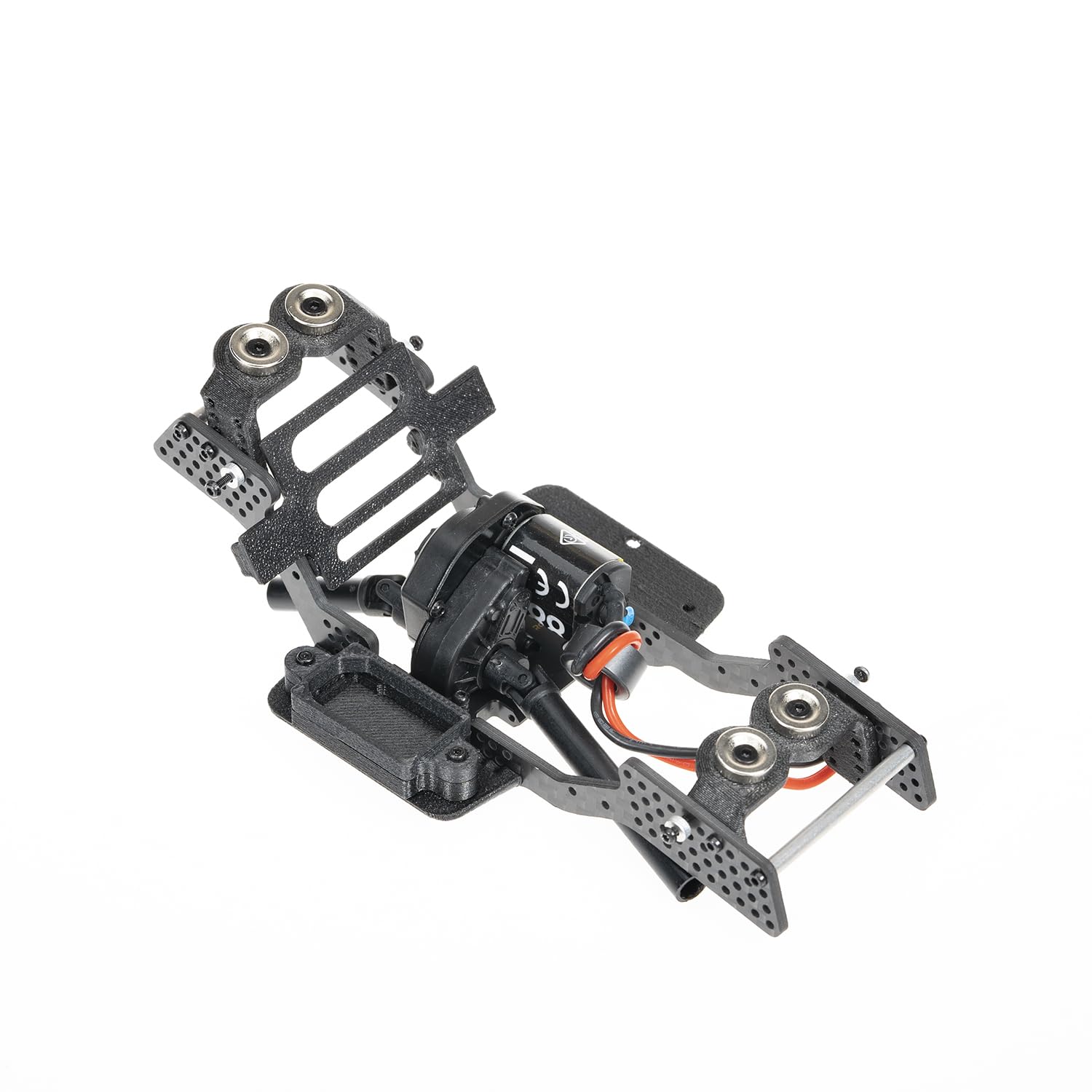 RampCrab Carbon Fiber Chassis Kit for SCX24, 7° Angled Skid, LCG Chassis Kit for Axial SCX24 C10, JLU, Bronco, Deadbolt