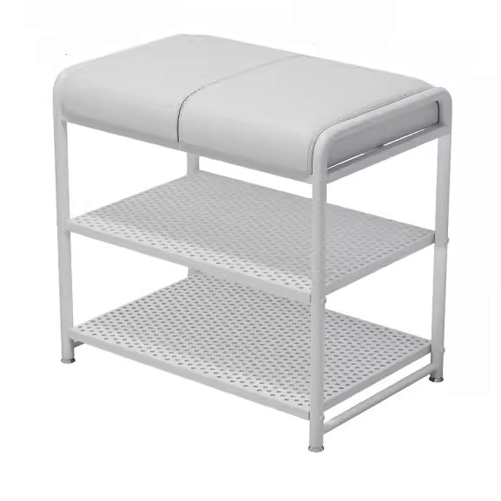 Organisateur à chaussures pour entrée compact avec étagères et banquette de couloir