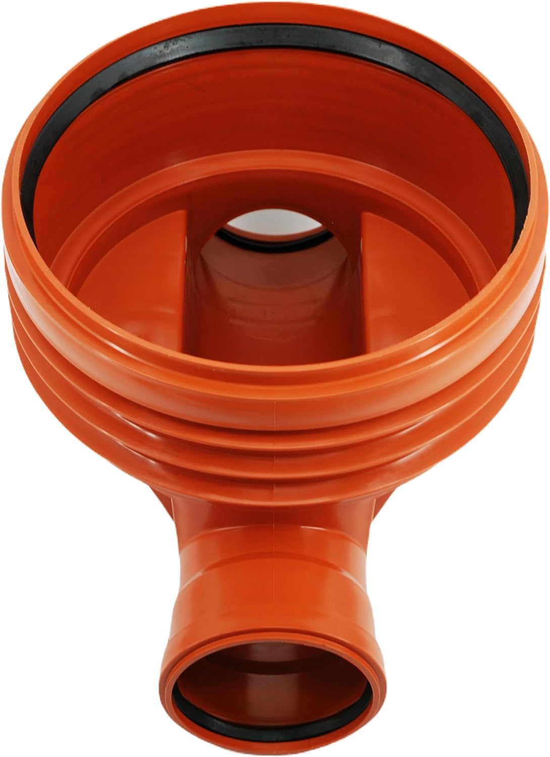 KG Kontrollschacht DN 400/2 x Anschlüße160-125-110 Höhe 0,5m bis 2m Revisionsschacht Abwasserschacht Schacht Rohr, Deckel, Komplett SET mit Gleitpaste 250g (Rohr 1,5m, 2 x DN160)
