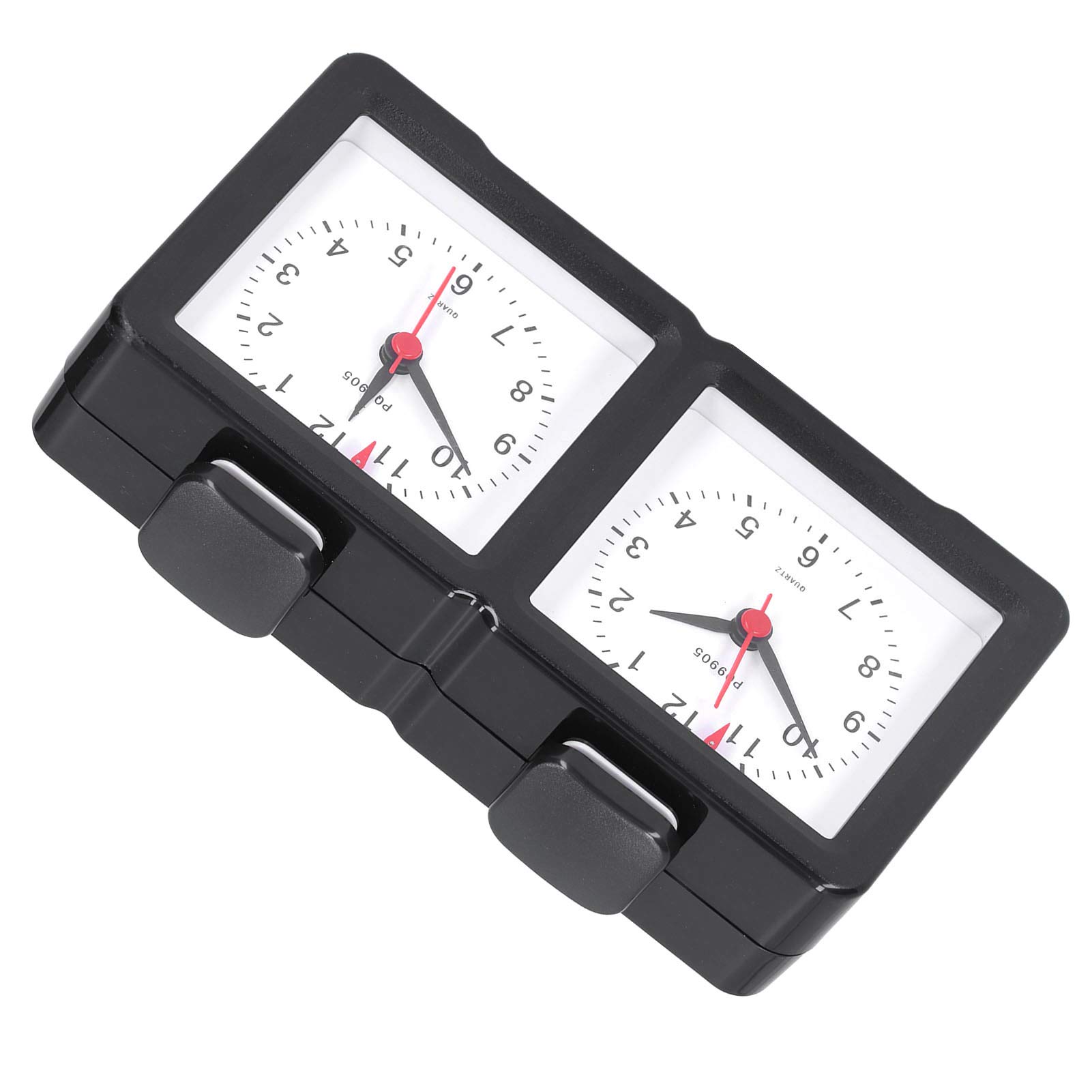 Fabater Orologio da Scacchi Analogico per Competizione-Conto Alla Rovescia Professionale, Timer Muto, Orologio da Gioco Meccanico Al Quarzo con Grande Schermo, Adatto per Scacchi Cinesi Internazionali