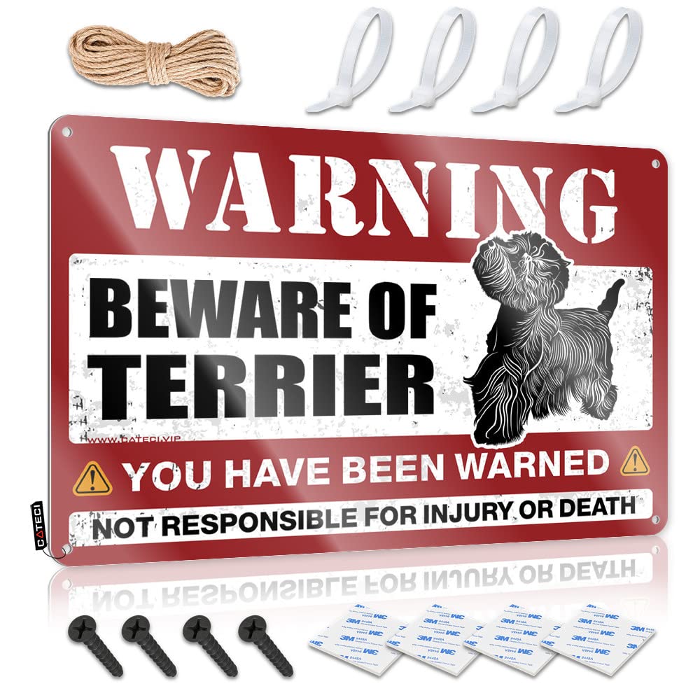 Rooms Decorations Tin Sign Soft Area | Beware Of Terrier New Dressing Decoration(30X40CM)