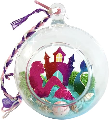Totally Mermaids - Kit de terrario de diorama colgante para hacer y exhibir