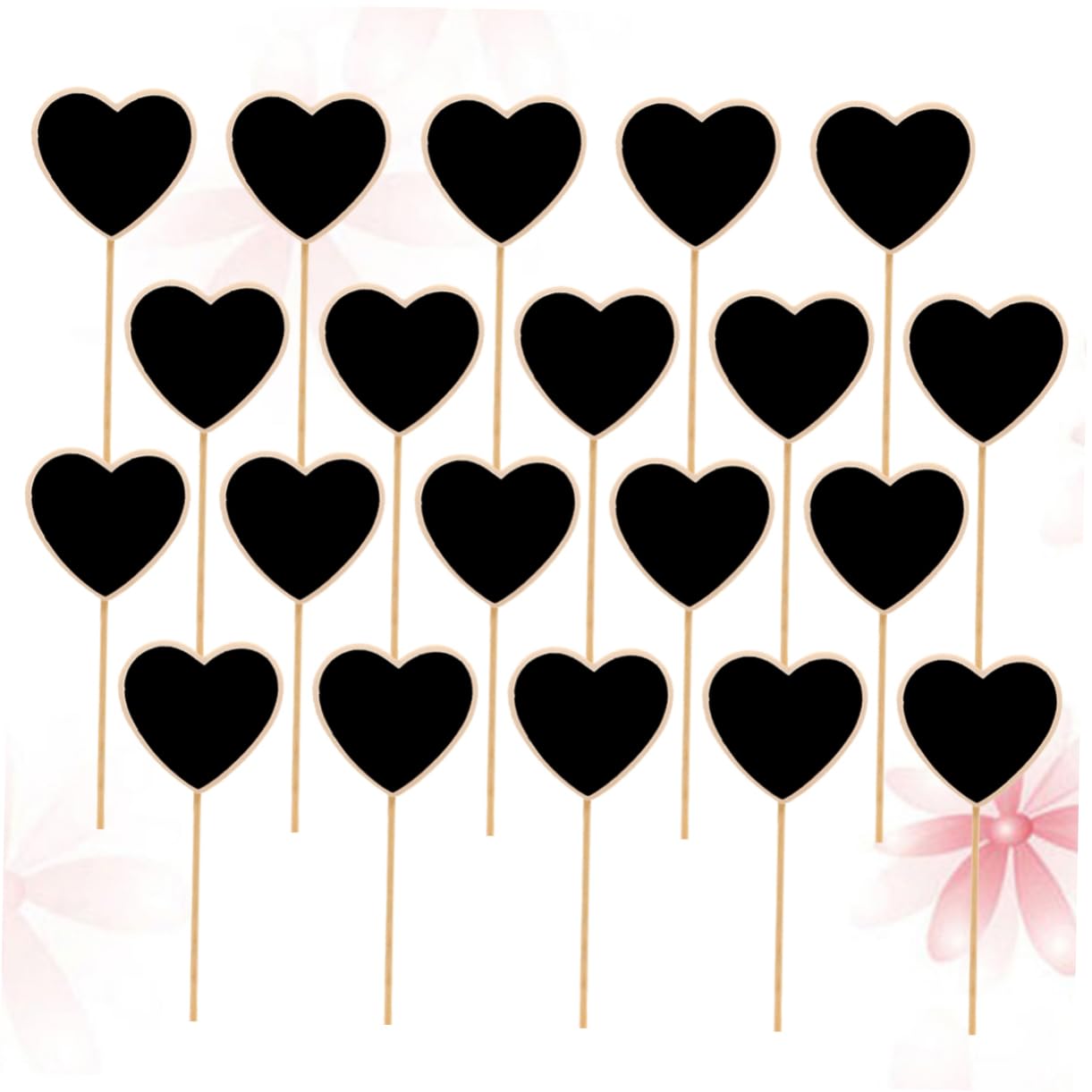 Lavagnette Cuore In Legno - 20 Pz, 6.5x6.5cm, Con Cordino, Per Matrimoni, Feste E Decorazioni - Foto 10