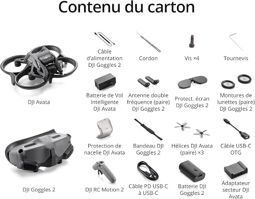 Drone Dji Avata Pro View Combo RC Motion 2 Noir - 6