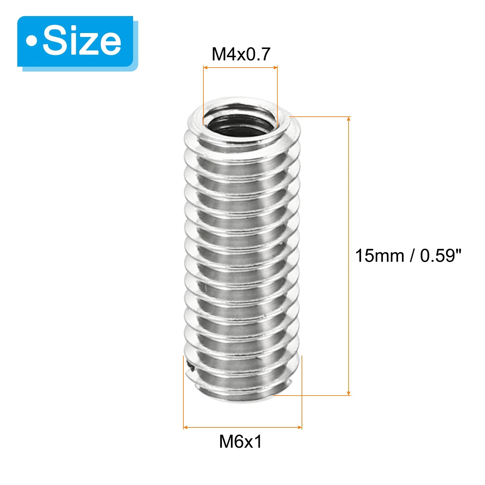 PATIKIL Thread Adapters Sleeve Reducing Nut - Image 2
