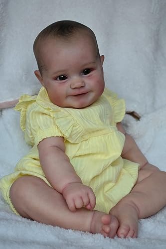 RXDOLL Muñecas de bebé Reborn realistas de 24 pulgadas, muñeca realista recién nacida de tela, muñeca Reborn de la vida real, muñeca Bebe Reborn