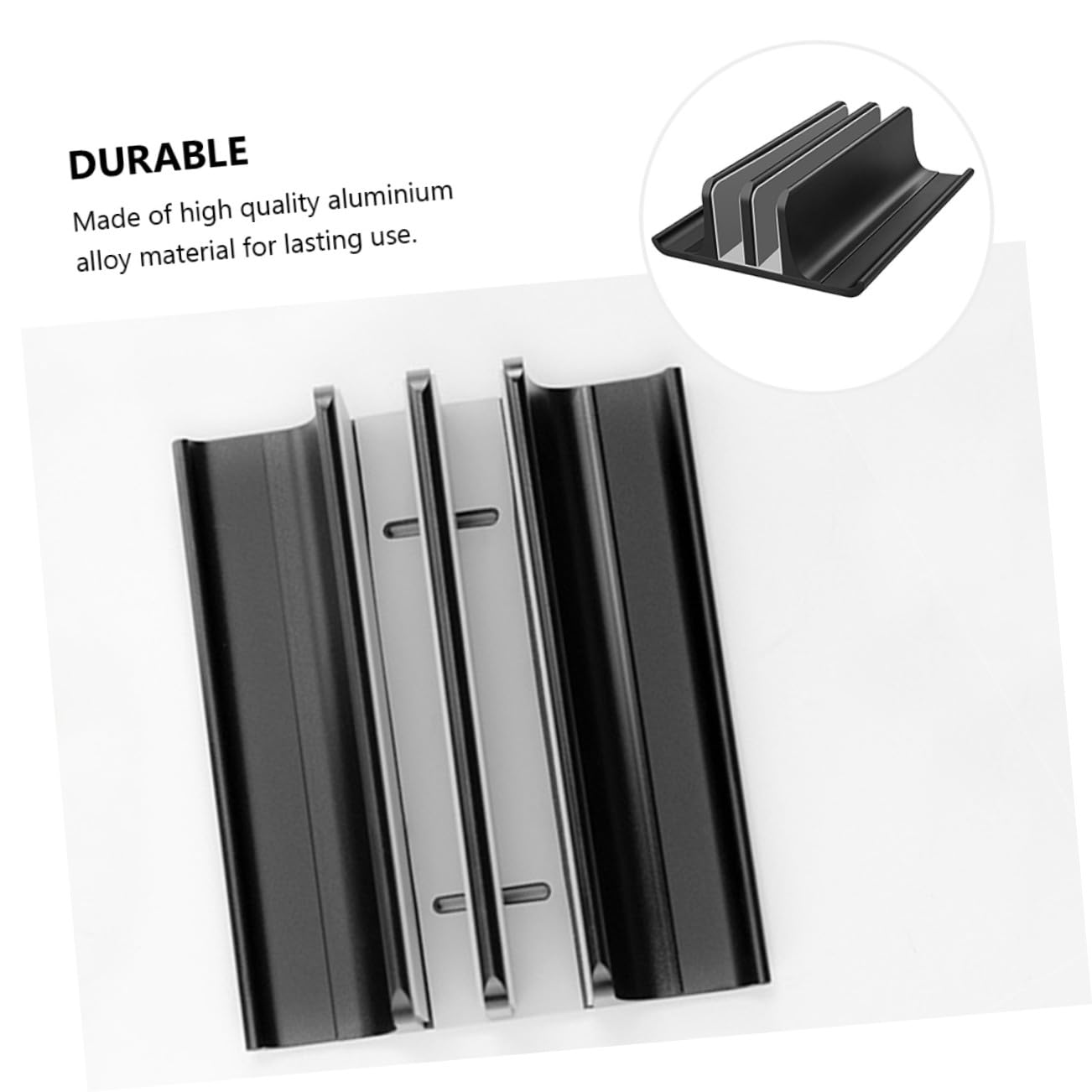 Soporte Vertical para Portátil de Aleación de Aluminio Rack Disipador de para Escritorio Base Refrigerante Antideslizante para Laptop de y Estabilidad