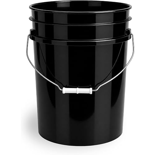 ePackageSupply 5 Gallon Bucket - Food Grade Bucket Lid Not Included, Black