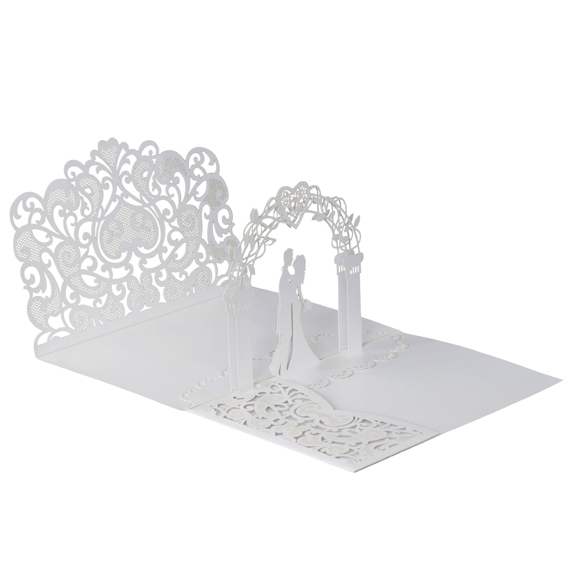 Pop Up Tarjeta "Paloma Blanca – Tarjeta Para Bodas De Oro, 3d Tarjeta