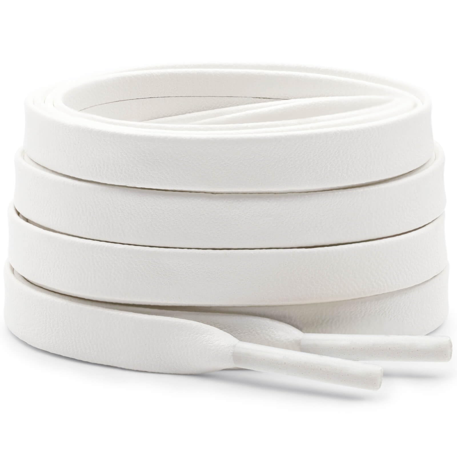 DELELE Flat PU Leather Laces: Waterproof Shoelaces for Sneakers Boot 2 Pair